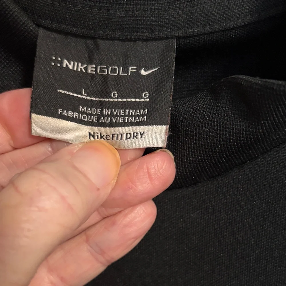 Nike Black Short-Sleeve Mock Neck Tee